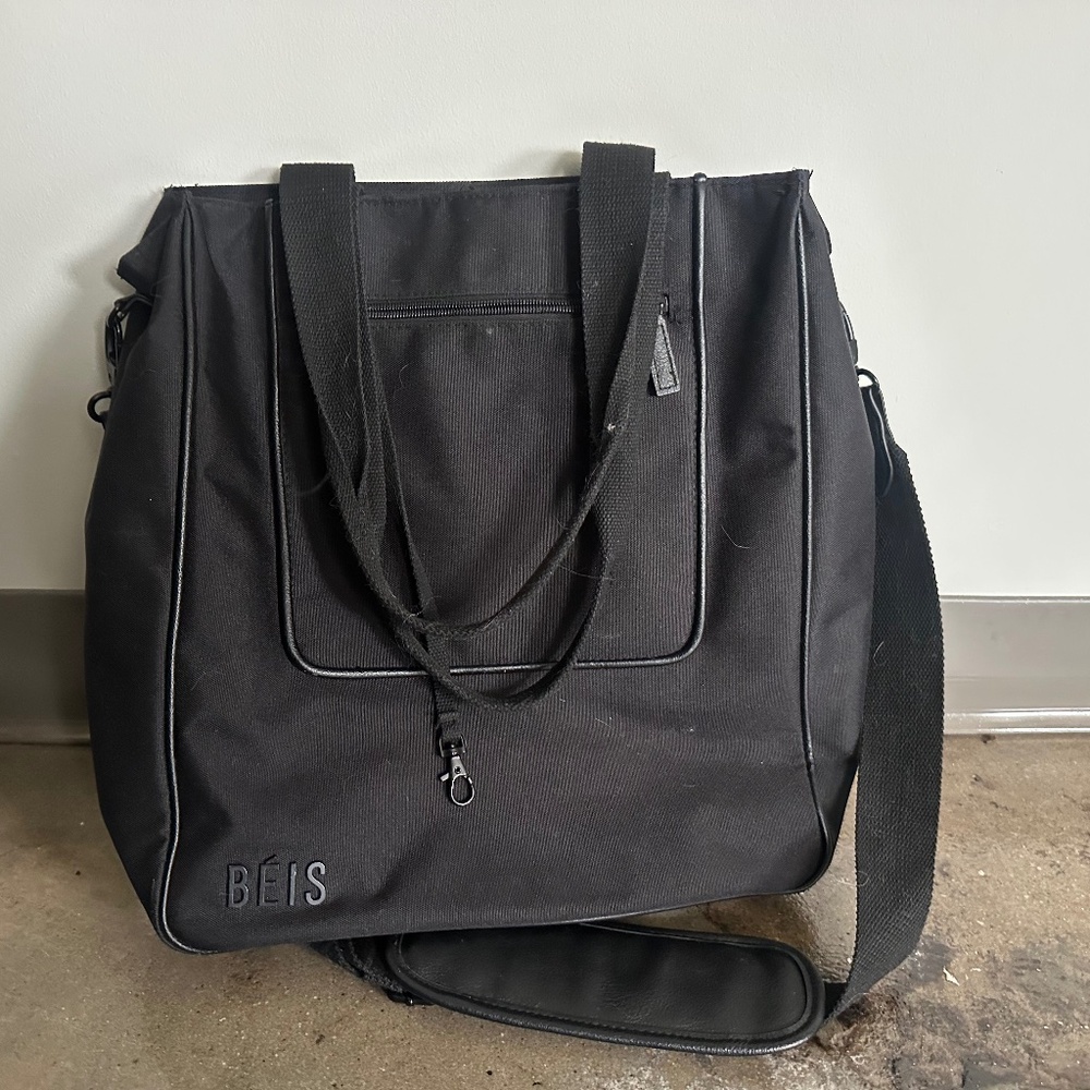 Beis North South Tote, black